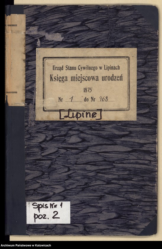 image.from.unit.number "Księga urodzeń T.1 nr 1-468"