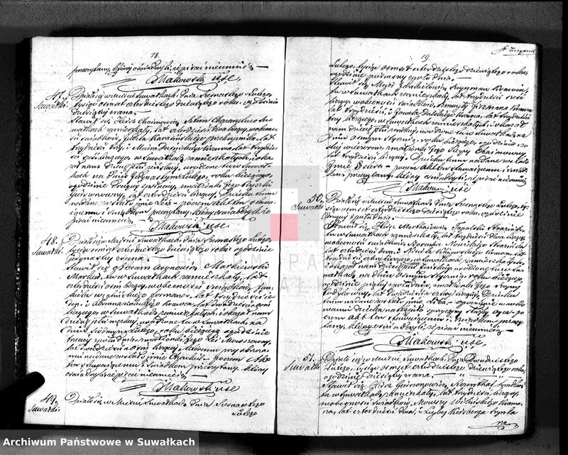 image.from.unit.number "Duplikat. Akta Urzędnika Stanu Cwilnego Wyznania Moyżeszowego Okręgu Suwalskiego i Jeleniewskiego do zapisywania Urodzonych, Zaślubionych i Zmarłych z roku 1849"