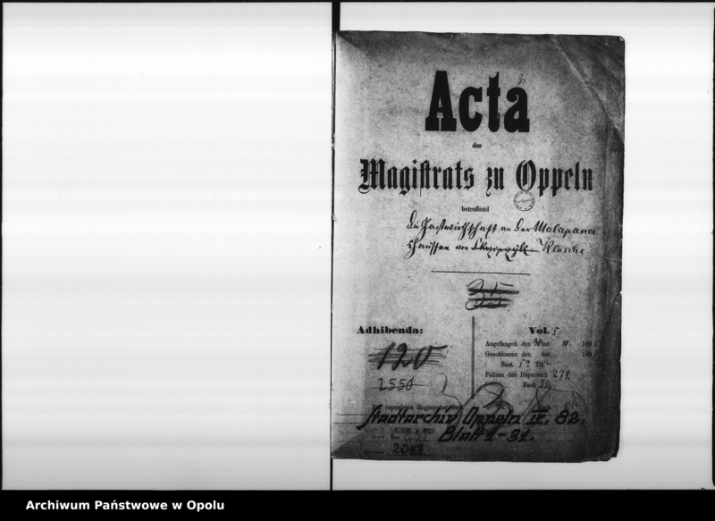 Obraz 4 z jednostki "Acta des Magistrats zu Oppeln betreffend die Gastwirtschaft an der Malapaner-Chaussee von Klusche Vol. I"