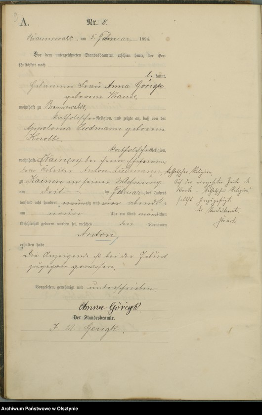 image.from.unit.number "Geburts-Haupt-Register Nr 1 - 103"