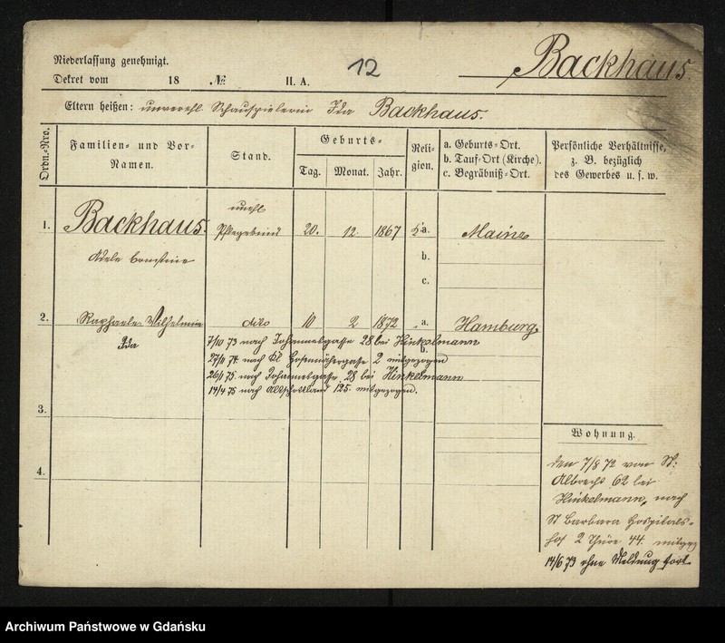 image.from.unit.number "Karty meldunkowe: Baciniewski - Baeck"