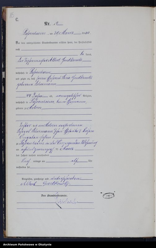 image.from.unit.number "Sterbe-Haupt-Register Nr 1 - 52"