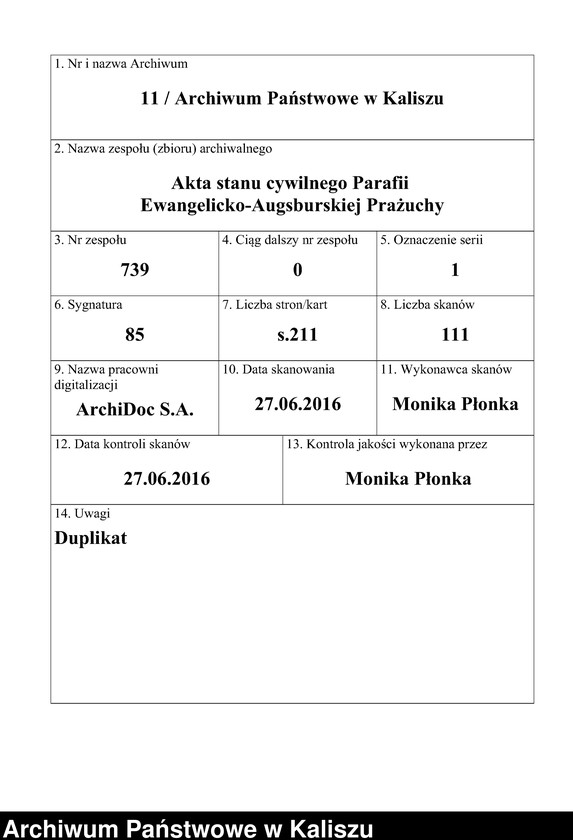 image.from.unit.number "Дубликатъ актовъ гражданского состояния o родившихся, бракосочетавшихся и одъ умершихъ"