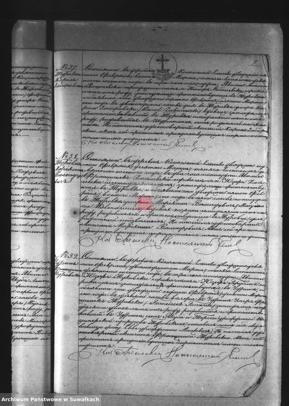image.from.unit.number "[Księga akt zgonów wyznania rzymskokatolickiego parafii w Jeleniewie]"