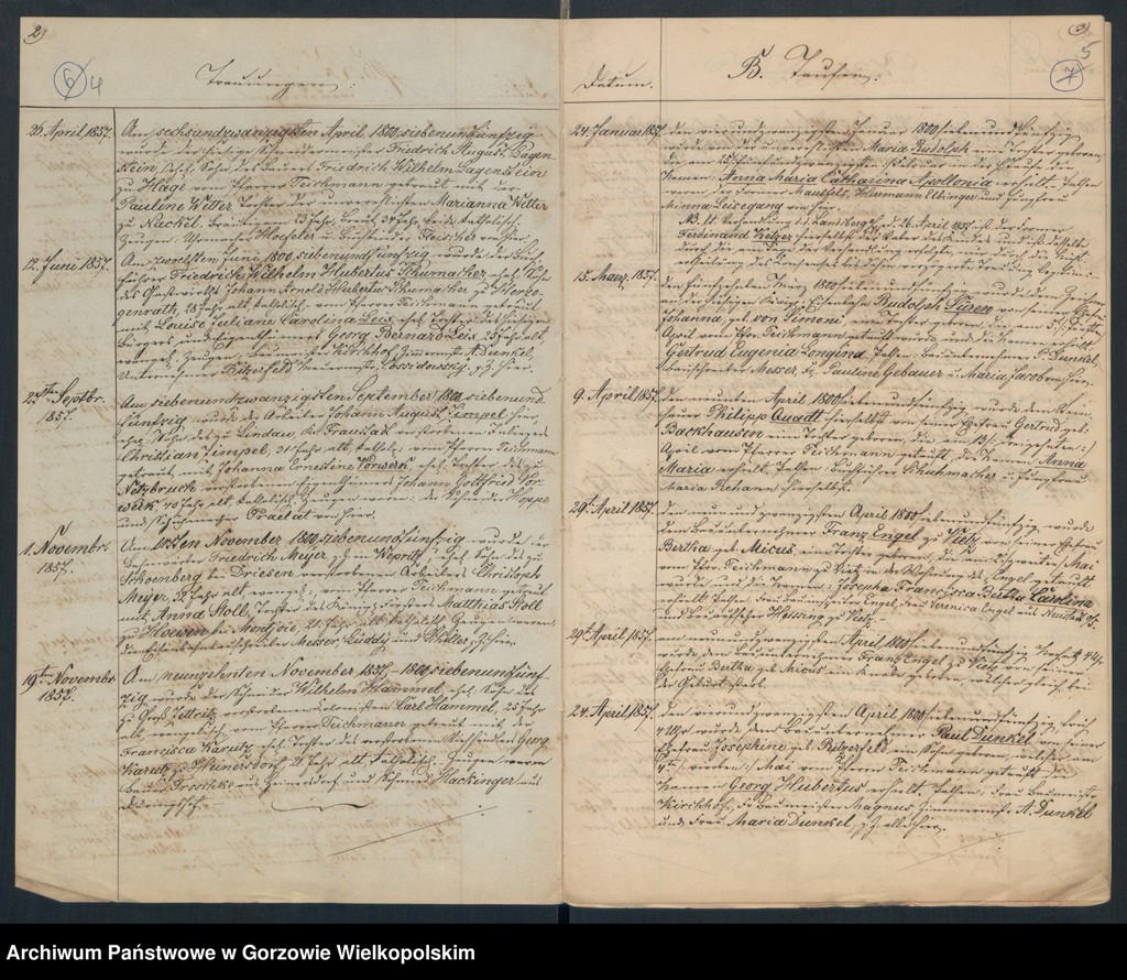 image.from.unit.number "Duplikate der Kirchenbücher der durch spätere Ehe erfolgte Legitimation unehelicher Kinder der katholischen Pfarrkirche zu Landsberg an der Warthe"