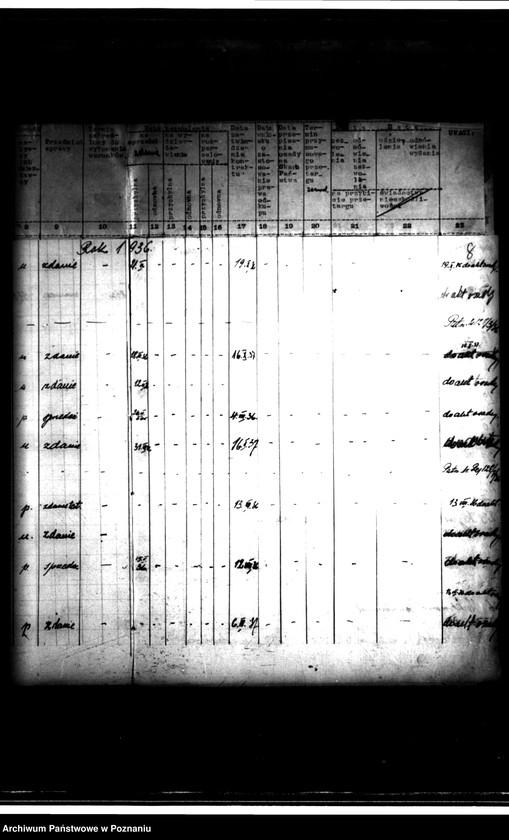 Obraz 12 z jednostki "Rejestr obrotu nieruchomościami rentowymi powiatu wrzesińskiego"