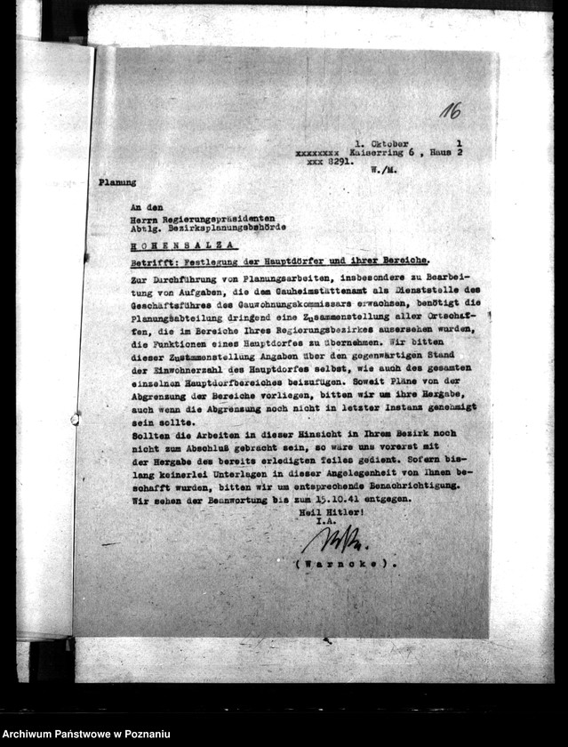 Obraz 20 z jednostki "Bebauungspläne von Dietfurt (Żnin), Gasten, Kutno, Hohensalza (Inowrocław), Mogilno, Konin, Warthbrücken (Koło)"