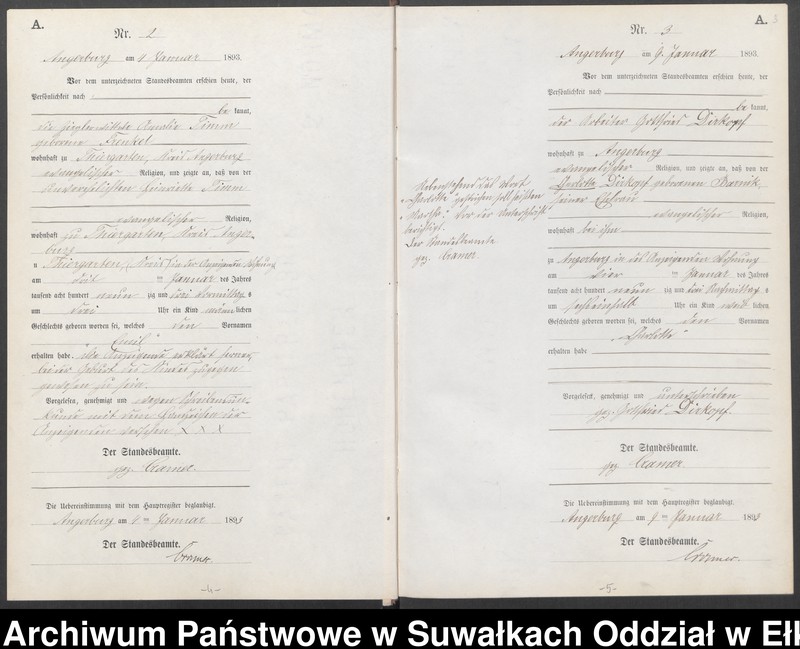 image.from.unit.number "Geburts-Neben-Register des Preussischen Standes-Amtes Angerburg Kreis Angerburg"