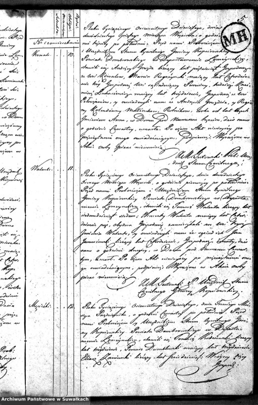 Obraz 8 z jednostki "Akta Zeszłych Gminy Kopciowskiey od 1-go Maia 1810 R."