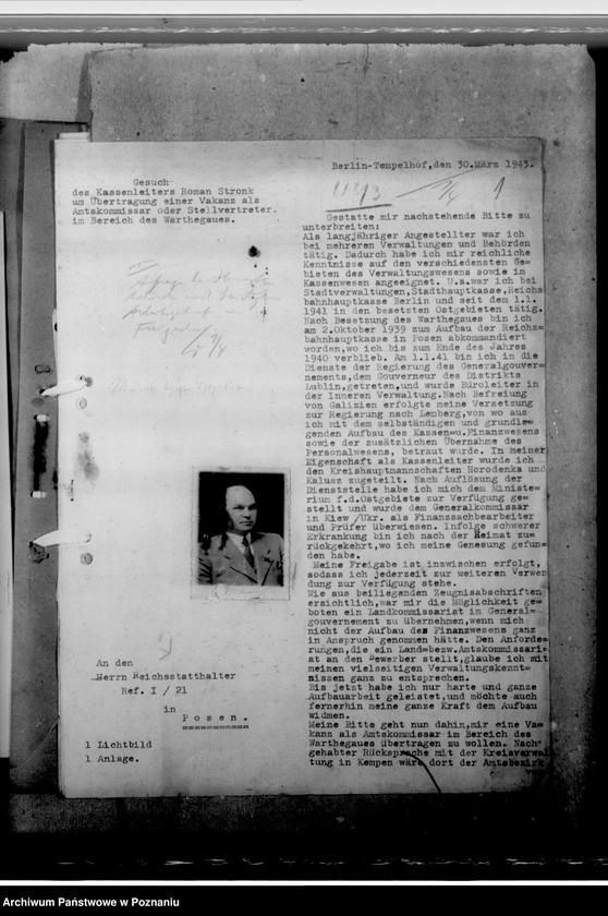 Obraz 5 z jednostki "Stronk, Roman - komisarz obwodowy"