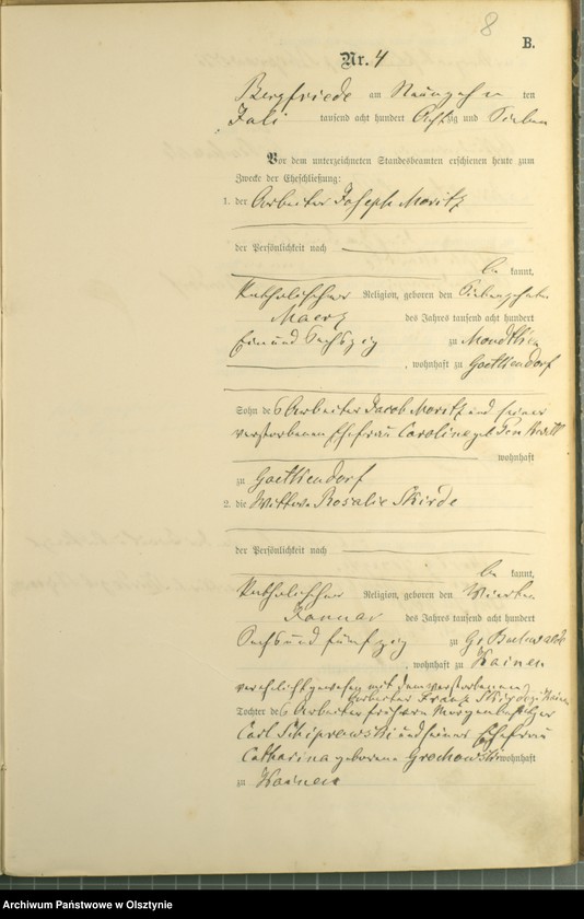 image.from.unit.number "Heiraths-Haupt-Register Nr 1 - 11"