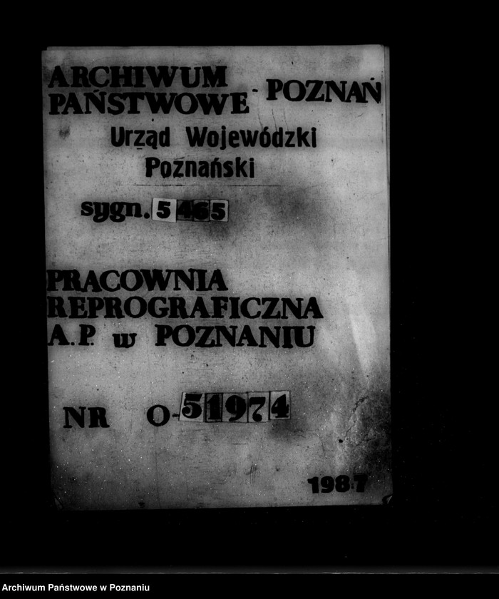 Obraz 1 z jednostki "Zatwierdzenie zakładu przemysłowego /odbudowa dachu gorzelni/ F. Plucińskiego w Ruchocicach powiat wolsztyński"