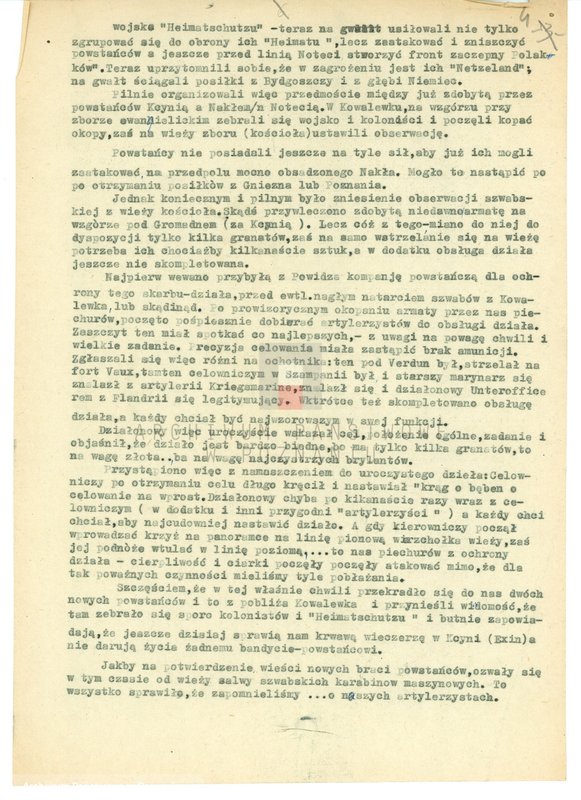 Obraz 11 z jednostki "Relacje i wspomnienia dotyczące powstania wielkopolskiego: 1. Powidz, powiat Gniezno, województwo poznańskie, 2. Przemęt, powiat Wolsztyn, województwo poznańskie."