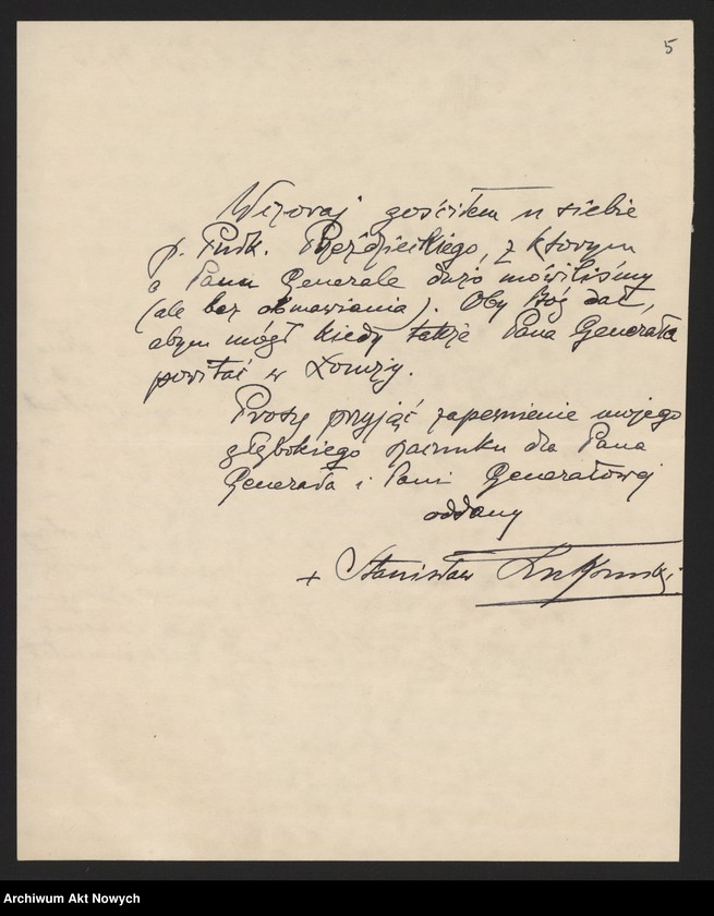 image.from.unit.number "Łukomski Stanisław, biskup łomżyński. Podziękowania za książkę i życzenia."
