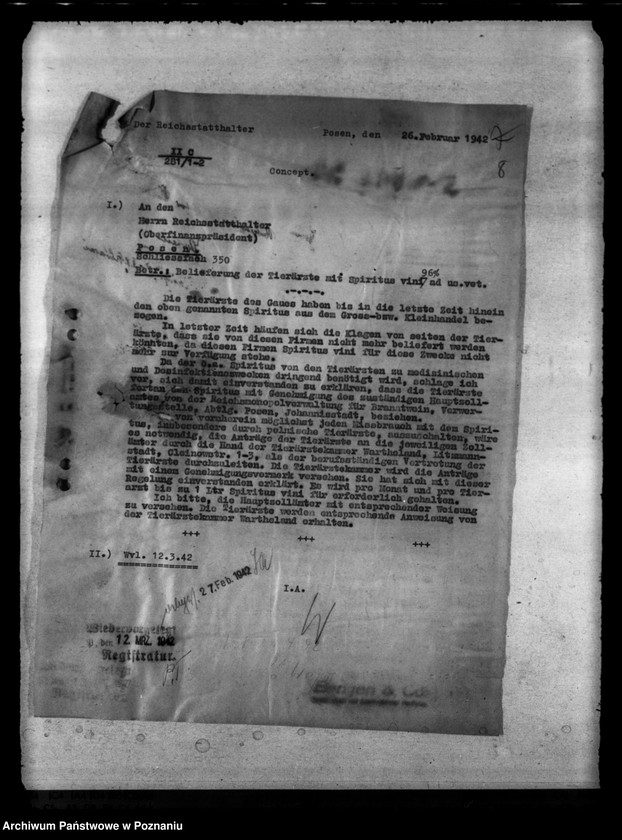 Obraz 12 z jednostki "Belieferung der Tierärzte und Medinzinalpersonen"