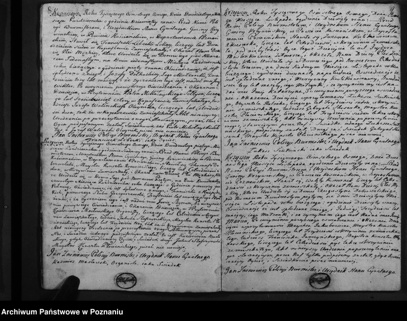 image.from.team "Akta stanu cywilnego Parafii Rzymskokatolickiej Krzywiń (pow. kościański)"