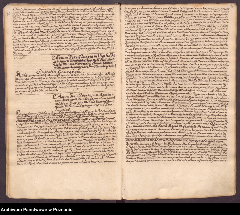 Obraz 15 z jednostki "Liber actorum officii consularis civitatis Posnaniae."