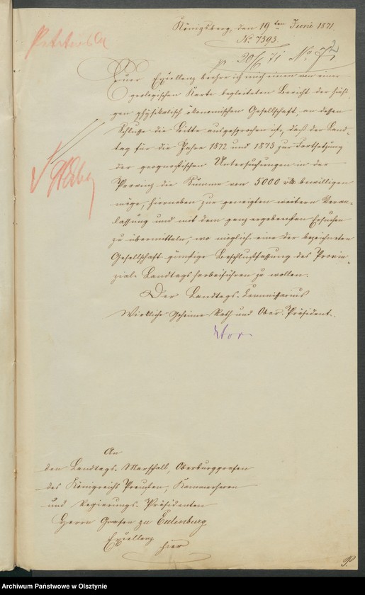 image.from.unit.number "Acta des [20]ten Provinzial-Landtages der Stände des Königreichs Preußen betreffend die Petitionen verschidenen Inhalts"