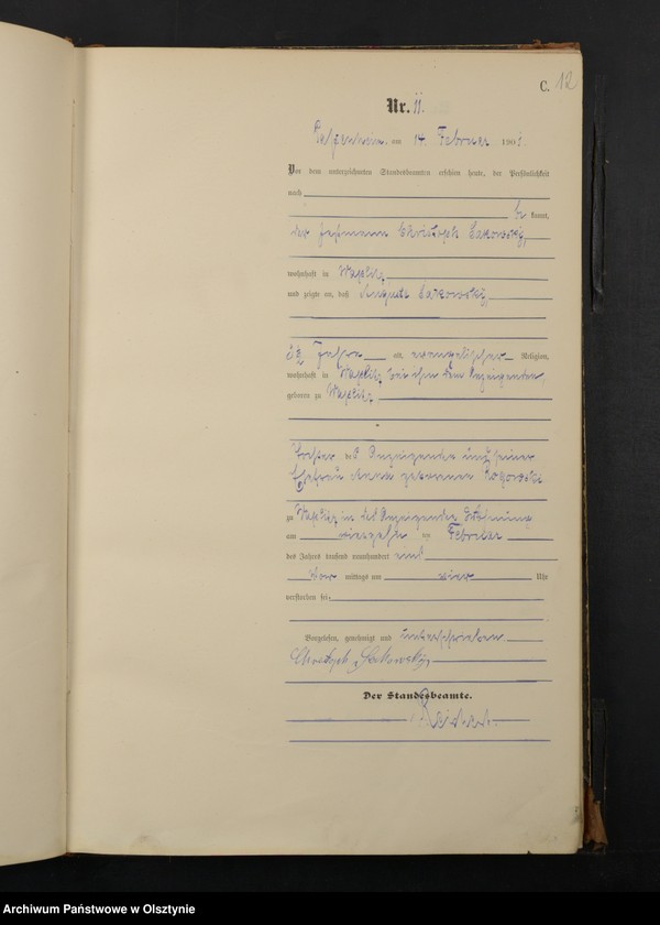 image.from.unit.number "Sterbe-Haupt-Register Nr 1 - 99"