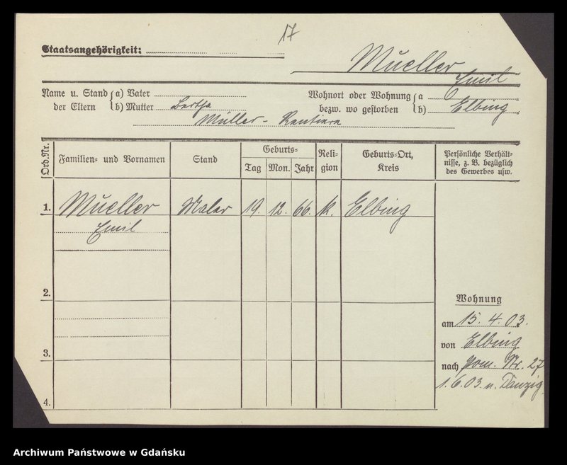 image.from.unit.number "Karty meldunkowe: Müller Edwin - Müller Gustav"