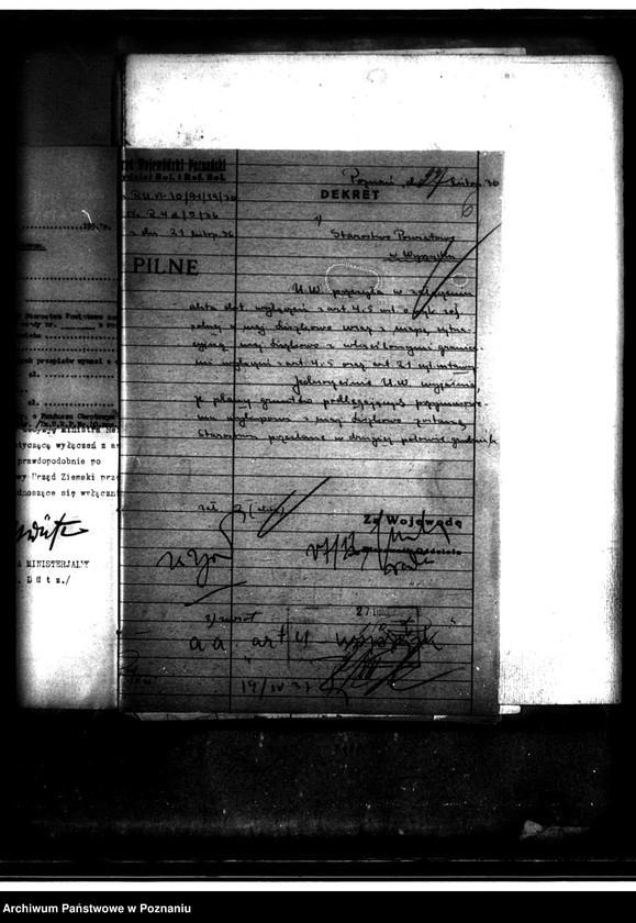 Obraz 10 z jednostki "Wyłączenie z art. 4 i 5 ustawy o wykonaniu reformy rolnej w powiecie wyrzyskim sprawy ogólne"