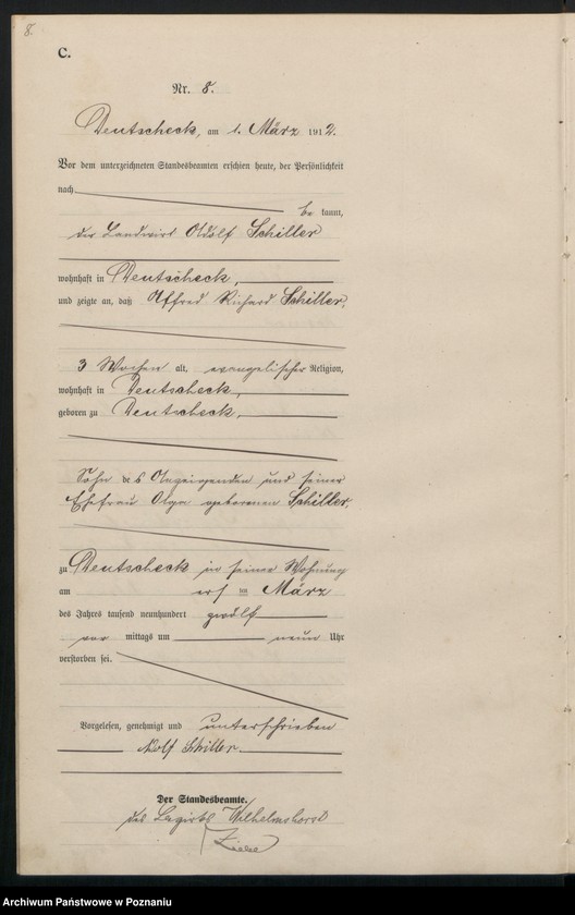 Obraz 10 z jednostki "Sterbe-Haupt-Register"