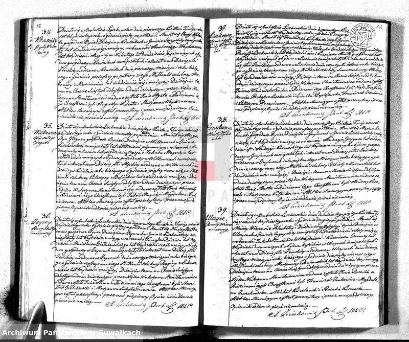 image.from.unit.number "Księga Duplikat Parafij Liszkowskiey z R-u 1830"