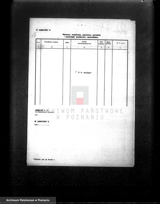 Obraz 20 z jednostki "Kwestionariusz Cegielnia Parowa w Witaszycach pow. jarociński"