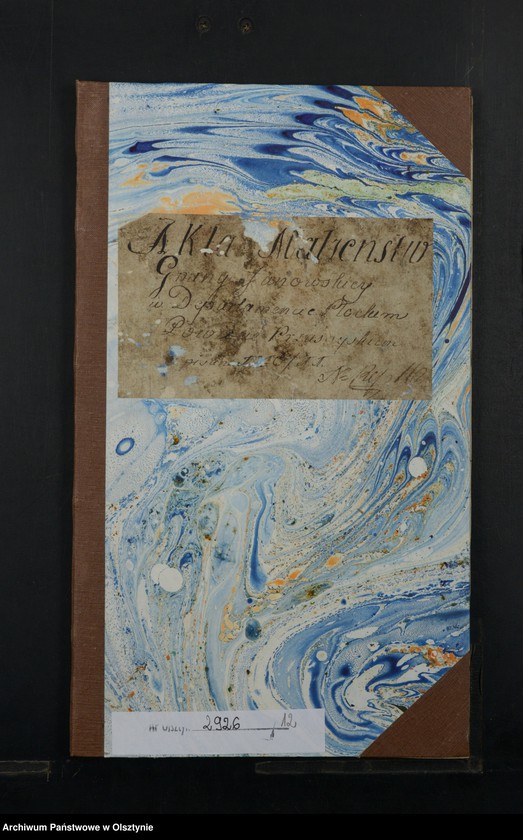 image.from.unit.number "Akta Małzenstw Gminy Janowskiey w Departamencie Płockim Powiecie Przasnyskim Spisane 1810/11"