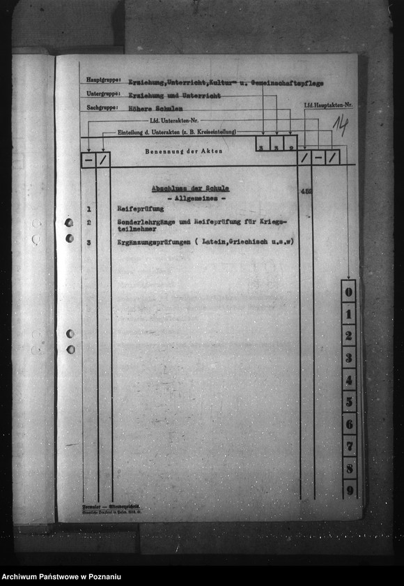 Obraz 18 z jednostki "Aktenplan der Heimoberschulen"