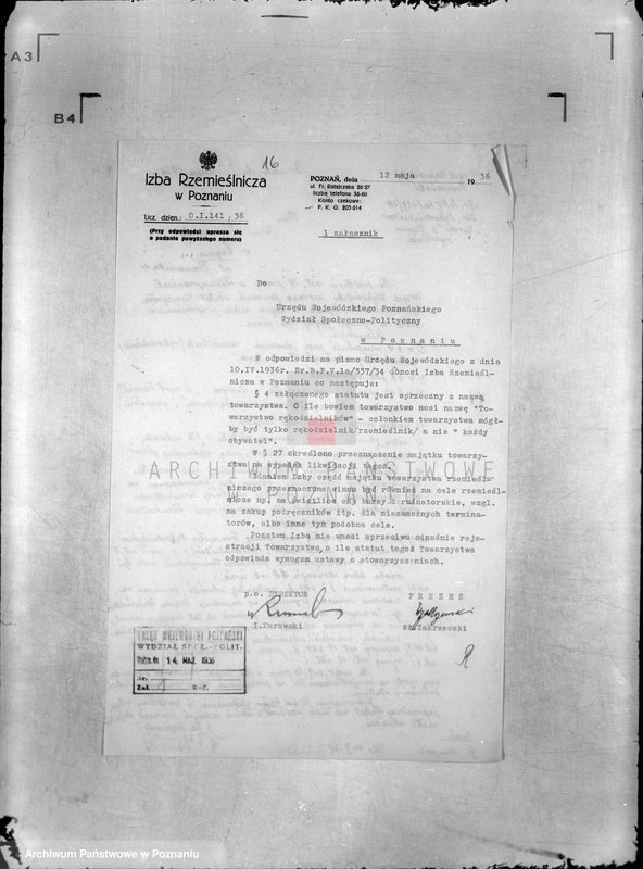 Obraz 20 z jednostki "/Towarzystwo Rękodzielników,,Zgoda" w Żegrzu/"