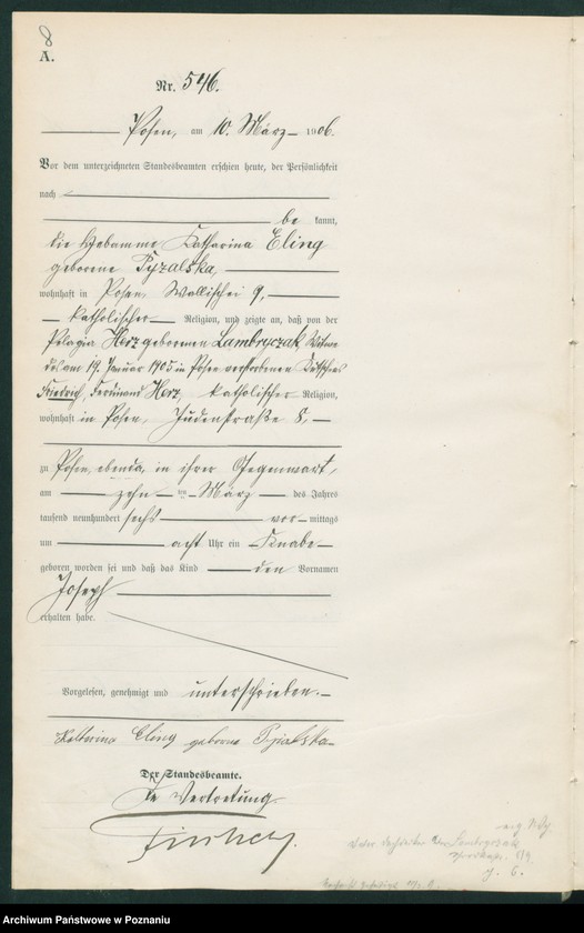 Obraz 10 z jednostki "Księga miejscowa urodzeń tom II"