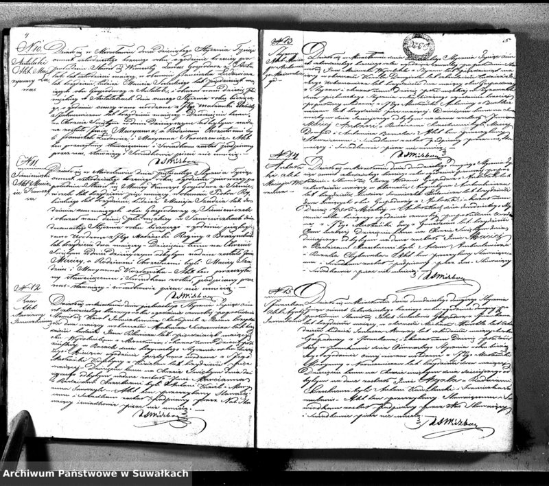 image.from.unit.number "Księga Duplikat Aktów Urodzonych Zmarłych i Zaślubionych Sporządzona na Rok 1842-ci Parafii Mirosławskiey"
