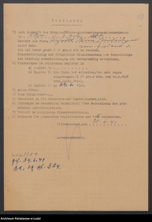 Obraz 12 z jednostki "Rajnhold Horn – sklep rzeźniczy"