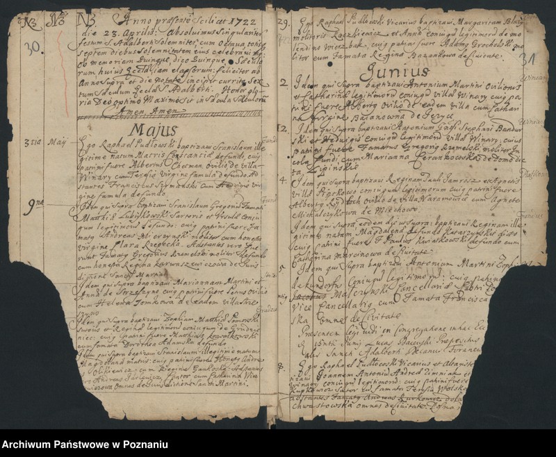 Obraz 17 z jednostki "Księga chrztów i małżeństw"