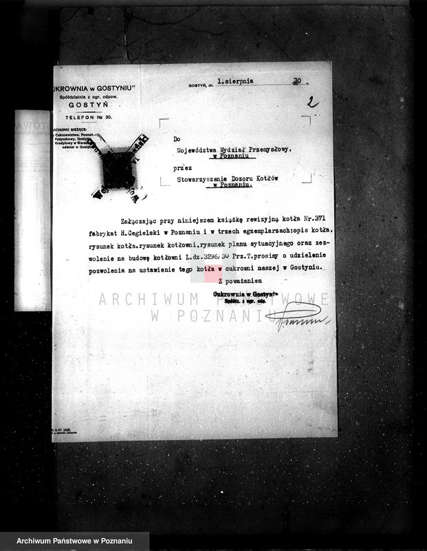 Obraz 6 z jednostki "Cukrownia w Gostyniu nr woj. kotła 1924"