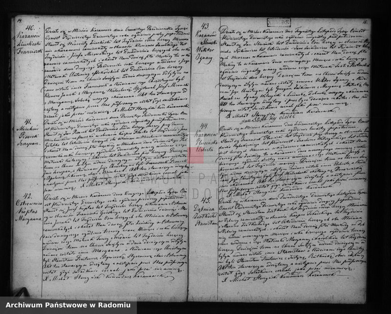 Obraz 10 z jednostki "Duplikat urodzonych, zaślubionych i śmierci w parafii Kazanów na rok 1859"