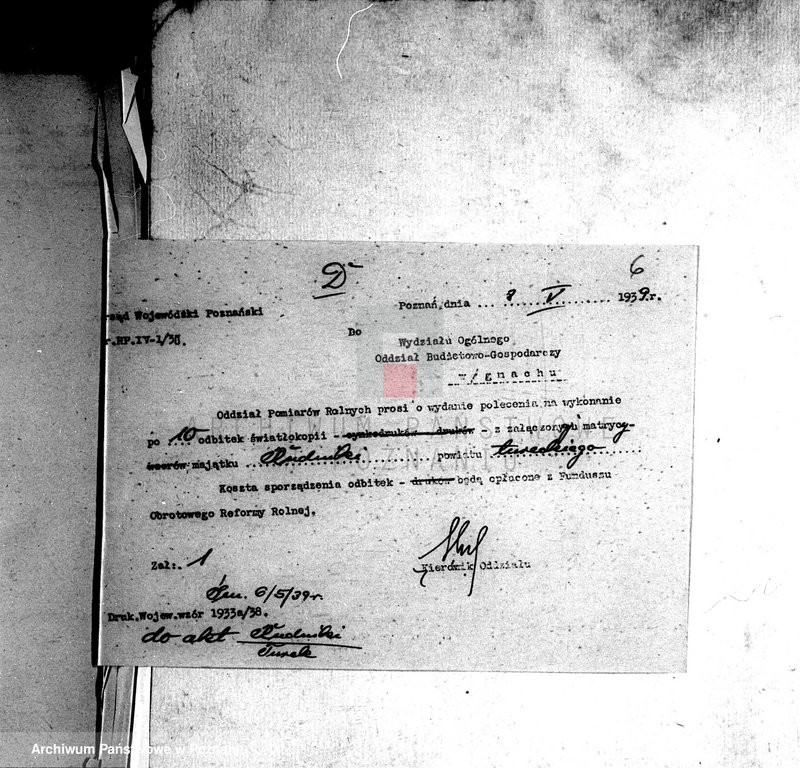 Obraz 10 z jednostki "Majątek Rudniki powiatu tureckiego wyłączenie z art.4 i 5 ustawy o reformie rolnej/"