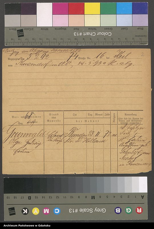 image.from.unit.number "Karty meldunkowe: Grunwald O. - Günther C."