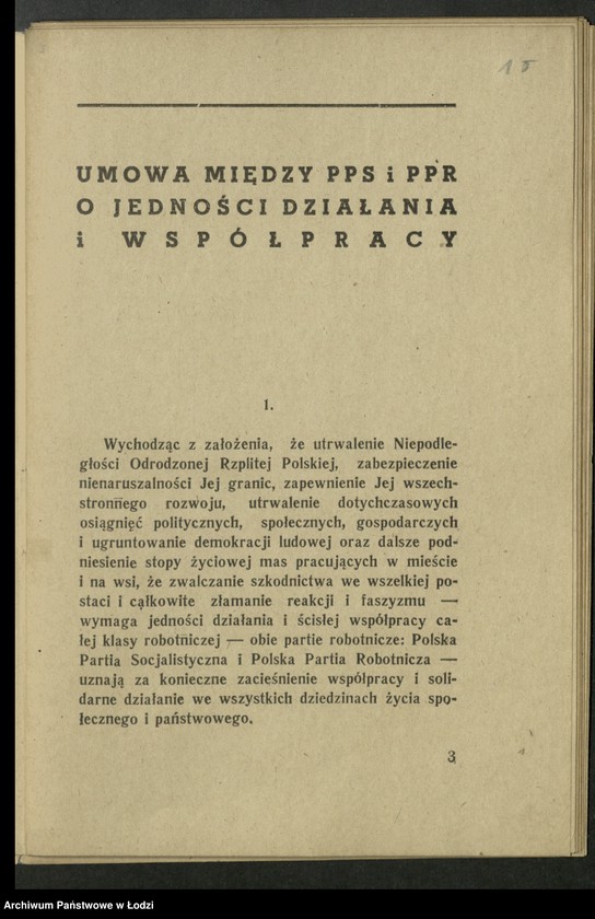 Obraz 16 z jednostki "Przemówienia Władysława Gomułki [oraz] życiorysy [Bolesława Bieruta, Władysława Gomułki, Edwarda Osóbki - Morawskiego i Michała Żymierskiego]"