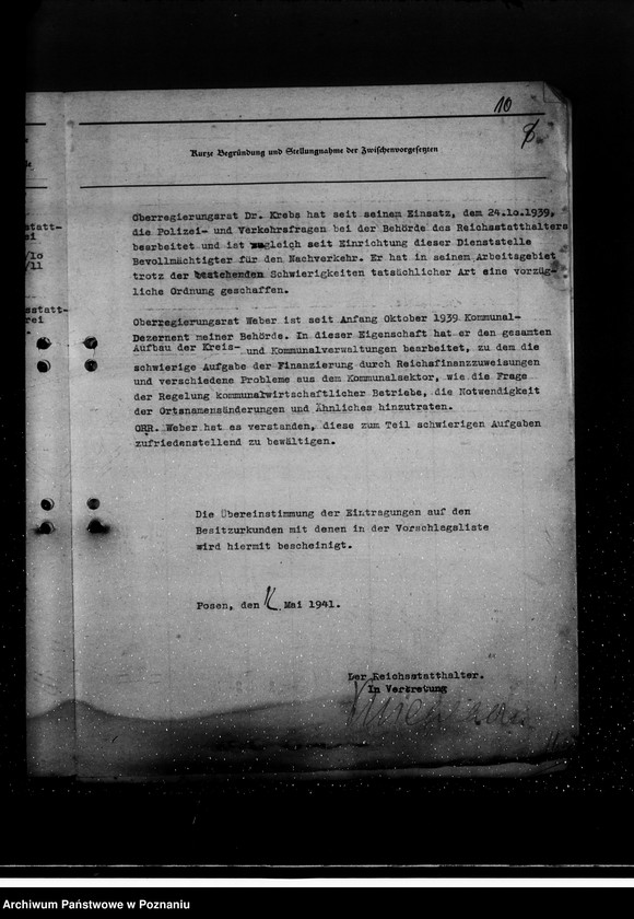 Obraz 14 z jednostki "Wykazy osób proponowanych do odznaczenia z urzędów terenowych"