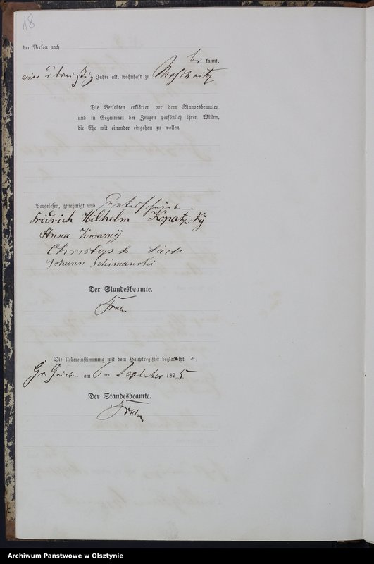 image.from.unit.number "Heiraths-Neben-Register Nr 1 - 19"