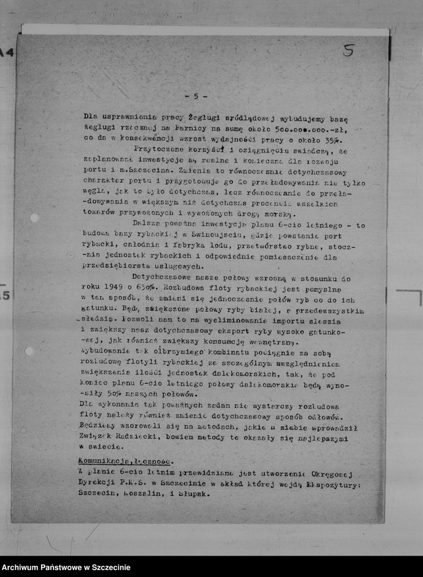 Obraz 9 z jednostki "Plan 6-letni rozwoju województwa szczecińskiego"