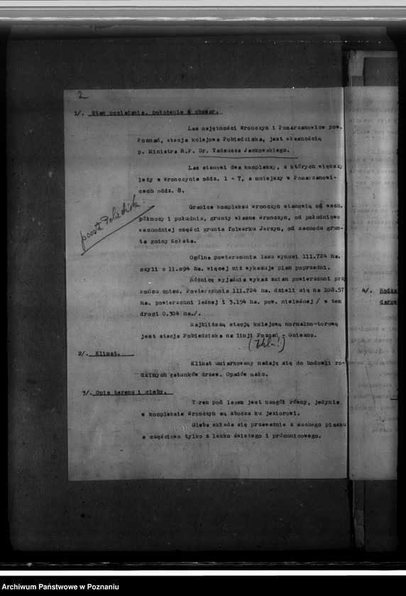 Obraz 6 z jednostki "Program urządzenia gospodarstwa leśnego dla lasu majętności Wronczyn-Pomarzanowice powiat poznański 1936-1946"