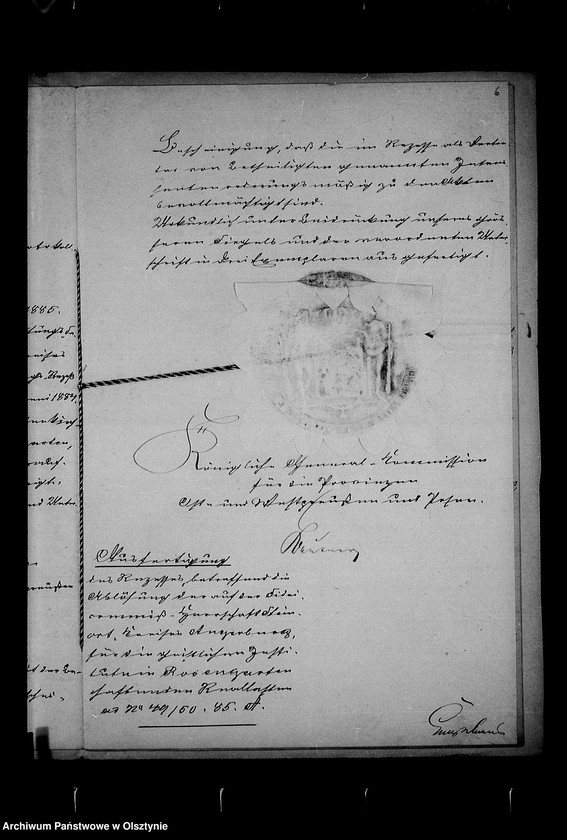 image.from.unit.number "/Recess in der Reallasten- Ablösungssachen der Kirchengemeinde Rosengarten von der Kgl. Gen. Kommision für die Provinzen Ost- u. Westpreussen u. Posen mit Ablösungsberechnung in Abschrift/"