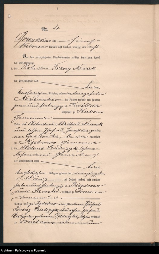 Obraz 10 z jednostki "Księga małżeństw"