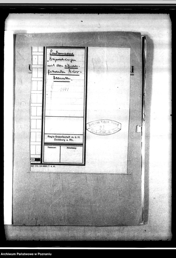 Obraz 4 z jednostki "Besprechungen mit den aufsichtsführenden Bürobeamten"