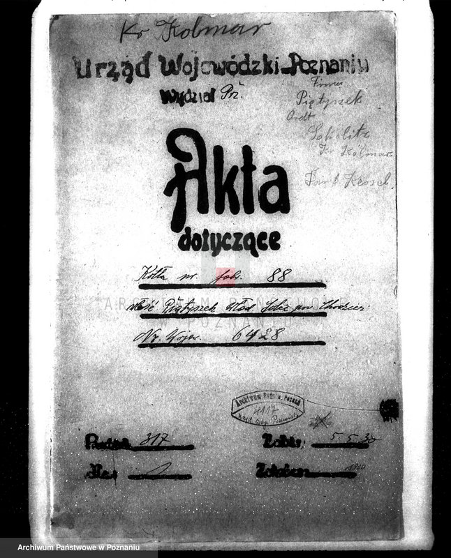 Obraz 4 z jednostki "Mleczarnia w Solcu pow chodzieski własność właściciel Piętyszek, kocioł nr fabryczny 88, nr woj. 6428"