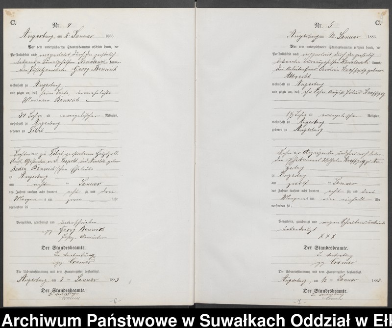 image.from.unit.number "Sterbe-Neben-Register des Preussischen Standes-Amtes Angerburg Kreis Angerburg"