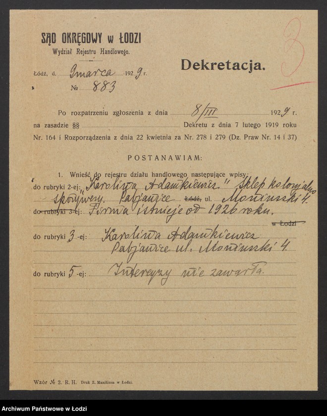 Obraz 5 z jednostki "Karolina Adamkiewicz- sklep kolonialno-spożywczy"